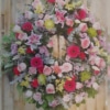 Corona Funeraria Variada Rosa
